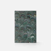 Notebook with blank pages and marbled edge<br> Hardcover - Pavoni Collection