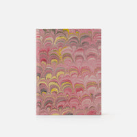 Notebook with blank pages and marbled edge<br> Hardcover - Pavoni Collection