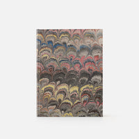 Notebook with blank pages and marbled edge<br> Hardcover - Pavoni Collection