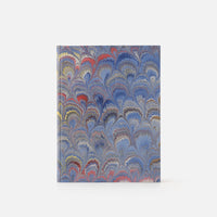 Notebook with blank pages and marbled edge<br> Hardcover - Pavoni Collection