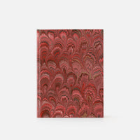 Notebook with blank pages and marbled edge<br> Hardcover - Pavoni Collection