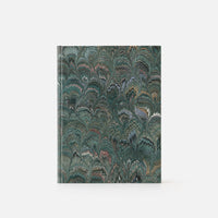 Notebook with blank pages and marbled edge<br> Hardcover - Pavoni Collection