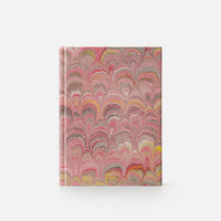 Notebook with hard cover and lined pages - Peacock design