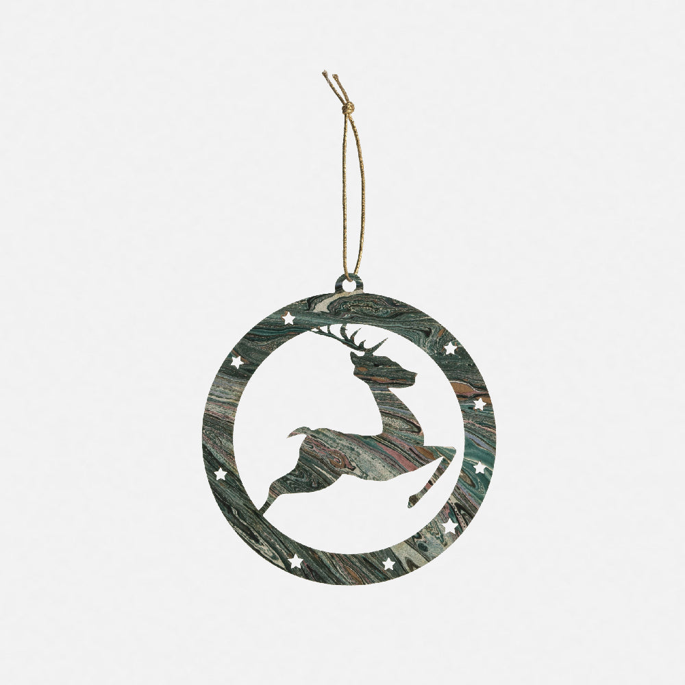 Reindeer Christmas bauble - Marbles