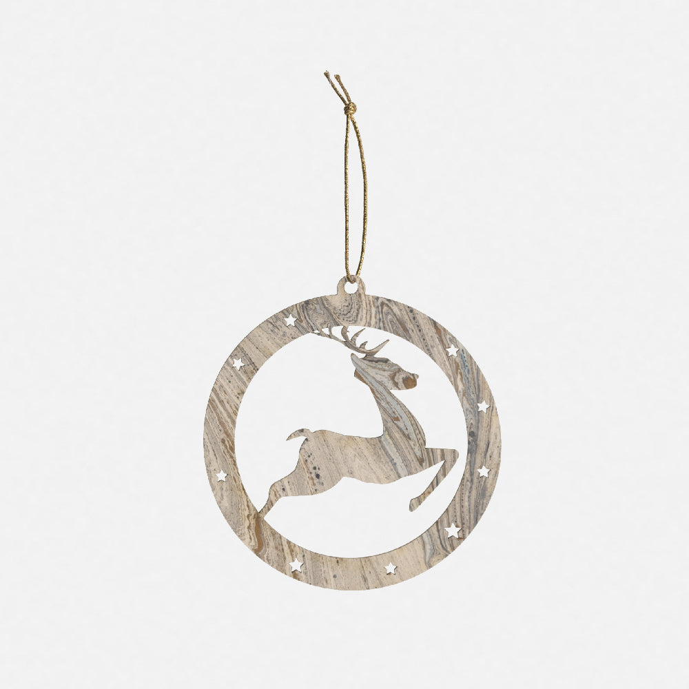 Reindeer Christmas bauble - Marbles