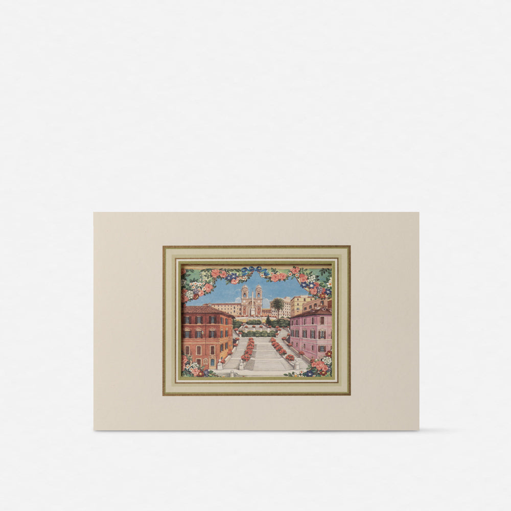 Double card Participation - View of Trinità dei Monti